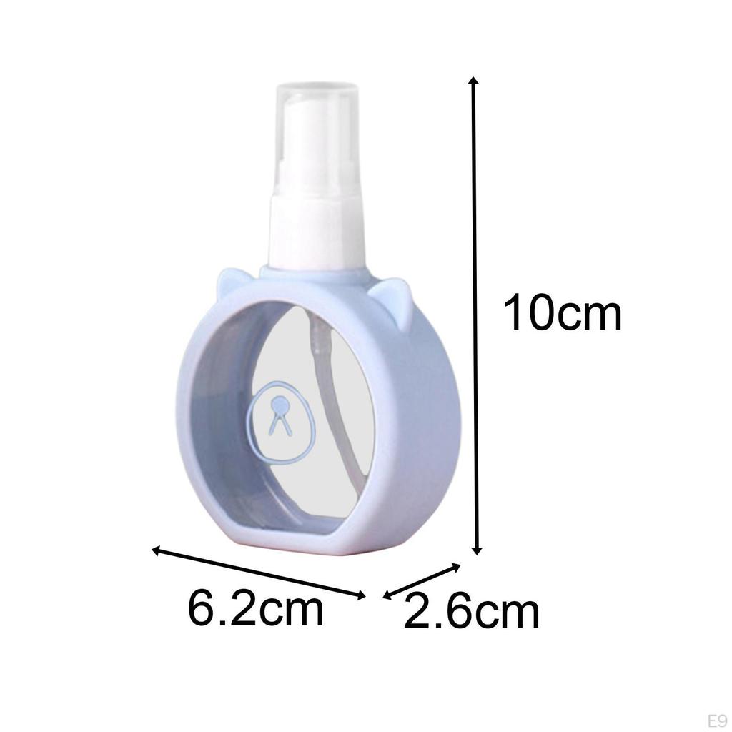 Mini Spray Bottle Cosmetics Separate 55ml Clear Leak Proof Durable Silicone Travel