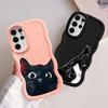 Cute Cat Pattern Case for Samsung Galaxy S23 Plus A25 S24 S22 Ultra S21 A26 S25 S20 FE Soft Phone Cover A35 A55 A36 A54 A24 A34