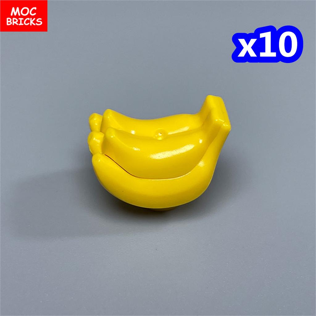 MOC Bricks Bananas Food Fruits 89278 Educational Assembled Building Blocks Accessories Children City Parts
