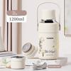 Vanow Lily of the Valley Large-Capacity Thermos Cup for Men and Women, High-Looking 316 Stainless Steel Water Bottle, Outdoor Portable Water Cup