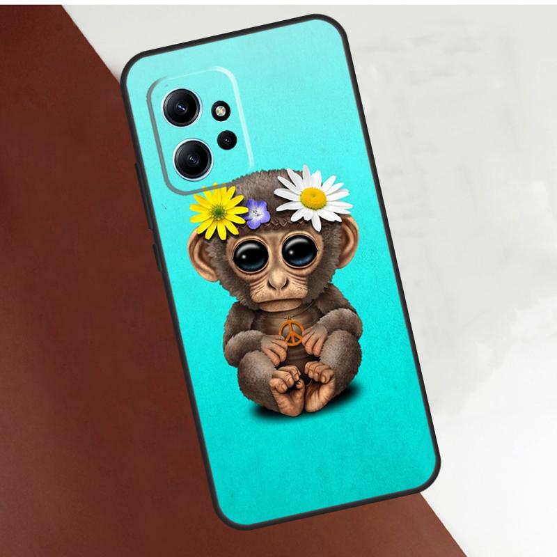 Monkey Gorilla Ape Baby Case For Xiaomi Redmi Note 12 11 10 8 9 Pro 12S 11S 10S 9S Coque For Redmi 12 9C 10C 12C