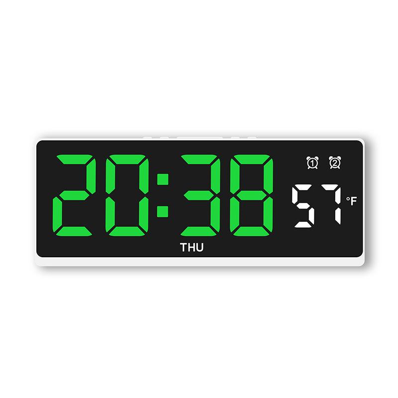 Popular LED Alarm Clock Multifunctional Alarm Clock Simple Desktop Clock Temperature Display Multiple Sets of Alarm Clocks 1110