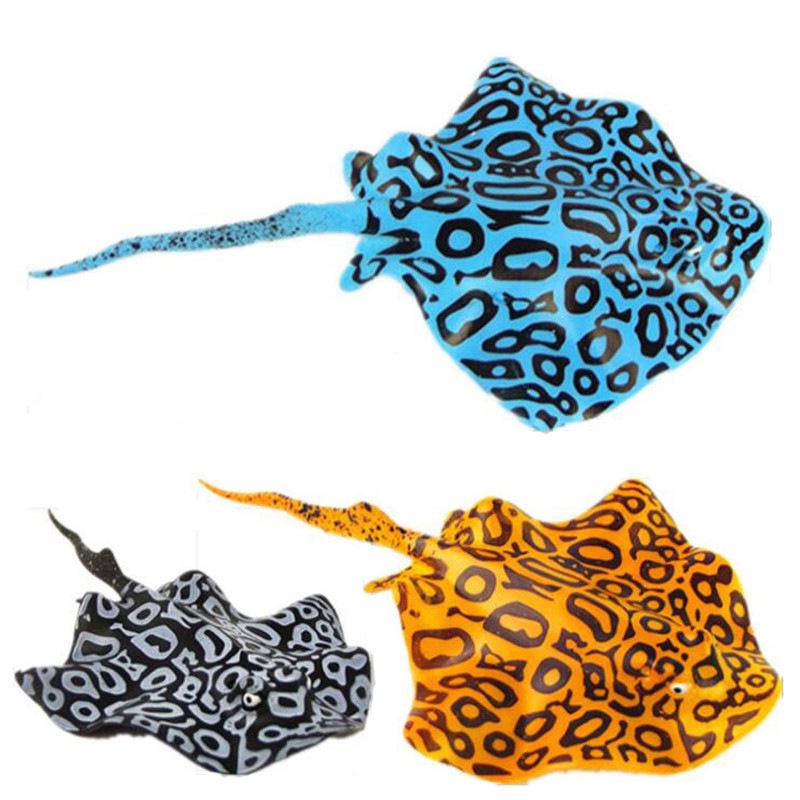 Luminous Silicone Goldfish & Manta Ray Aquarium Decorations жёлтый
