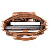 Men'S Laptop Bag Crazy Horse Leather Women'S Shoulder Crossbody Bag Large Capacity Leather Briefcase