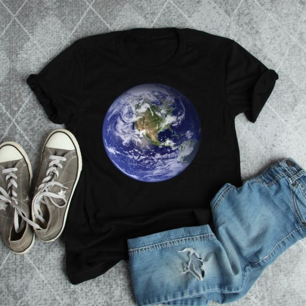Earth Day Planet Earth Tshirt Women Unisex Science Teacher Summer Fashion Casual Outdoors Cotton Graphic T Shirts Camisetas