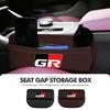 NEW Car Seat Gap Storage Box Leather Storage Box Accessories For GR Sport Yaris Chr Auris Rav4 Prius Prado Avensis Verso