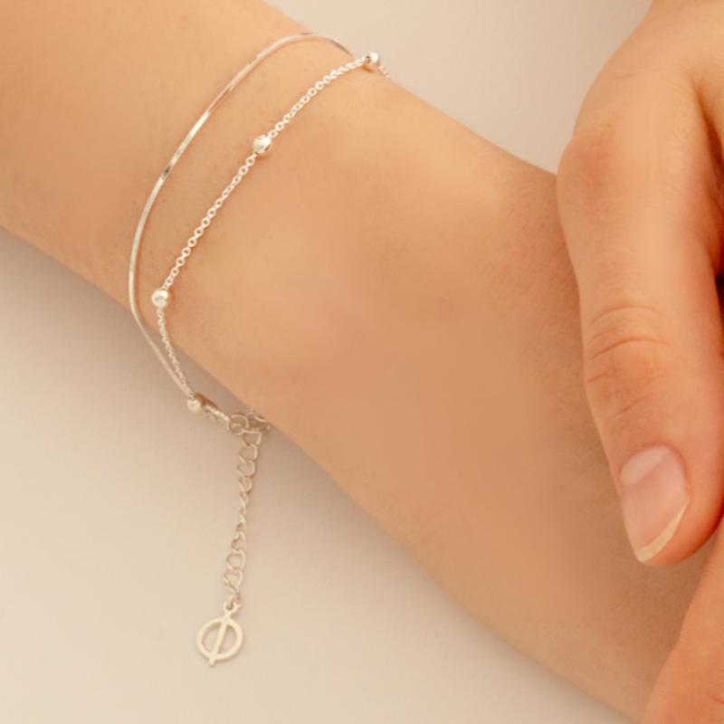 ENGBROX layered snake chain bracelet