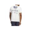 Adidas Worldwide Hoops City Graphic Tee Off White Men Streetwear IN6375