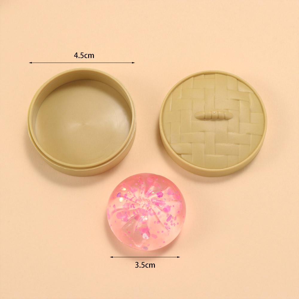 With Steamer Mini Dumplings Squishy Soft Cute Fidget Sensory Toy Squishy Crystal Bun Party Favors