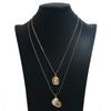 Women Delicate Summer Bohemian Shell Pendant Necklace Multi Layer Necklace Jewelry