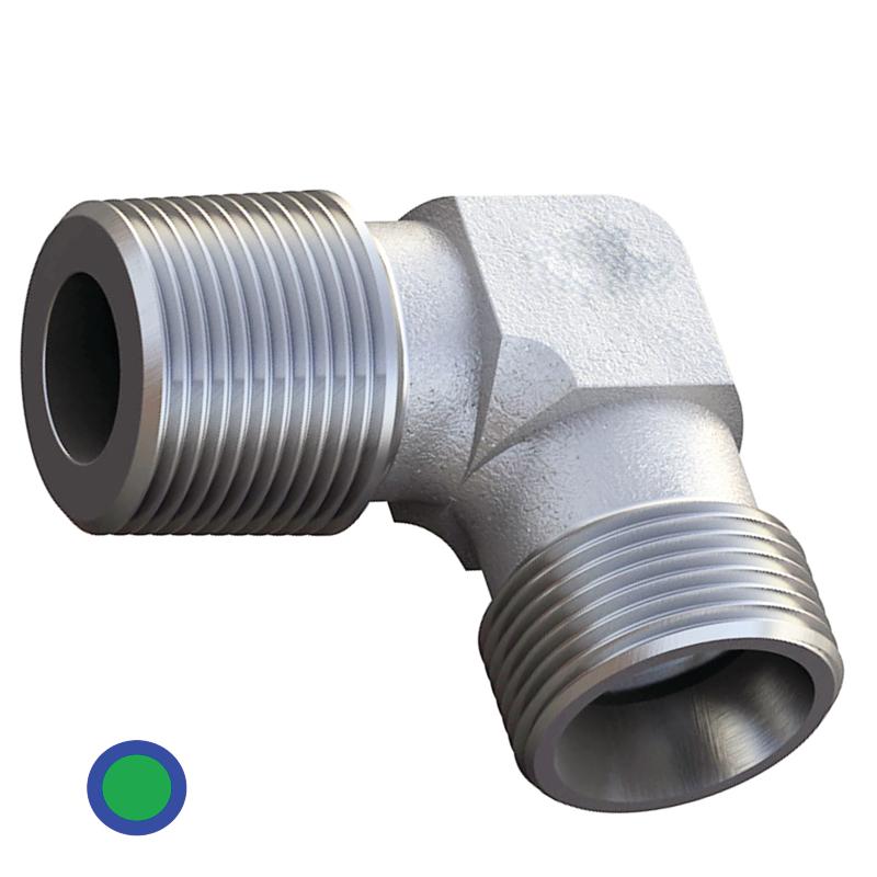 Hydraulic elbow connector 8L M14x1.5 3/8" 315bar