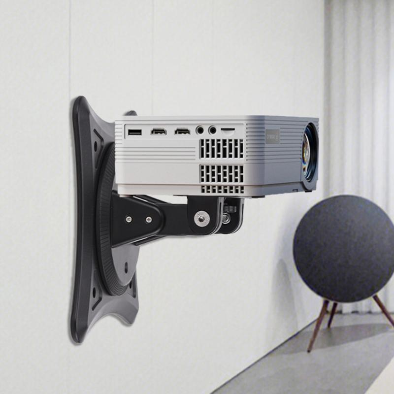 360 Degree Rotatable Projector Stand ABS Designs Adjustable Projector Mount for Home Theater Office Presentation Use
