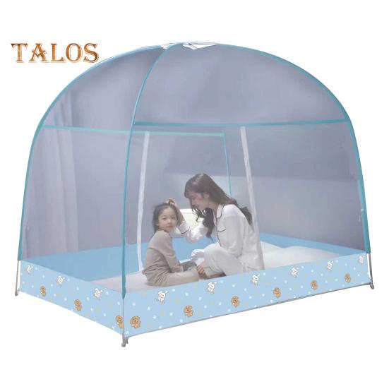 Portable Folding Mosquito Net Tent Zipper Closure Open Quickly Fully Enclosed Anti-mosquito Bed Cover Curtain