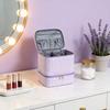 Modern Minimalist Double Layer Makeup Bag With Large Capacity For Travel And Bedroom Storage