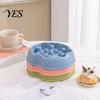 Pet Slow Feeder Dog Bowl, Cat Eating Anti-Slip Feed Dish Bottom Dish, Reduces Choking Vomiting for Cats Dogs Food-grade Bowl