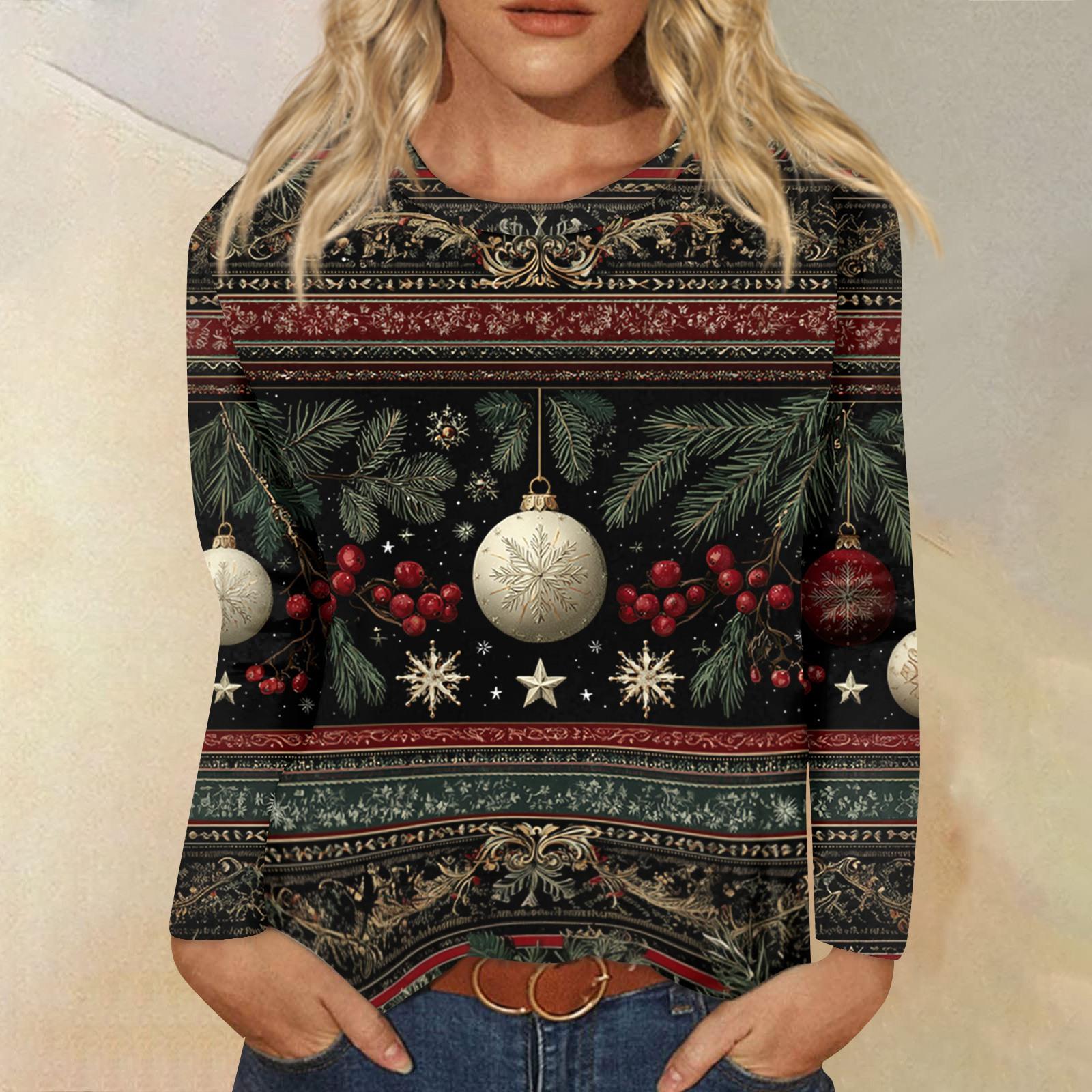 

Женская модная повседневная кофта с длинным рукавом и принтом, с круглым вырезом XXXL тёмно-синий