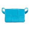 CASSETTE Waxed Leather Shoulder Bag, Crossbody Bag Mini Men's Blue 667048VCQ724617