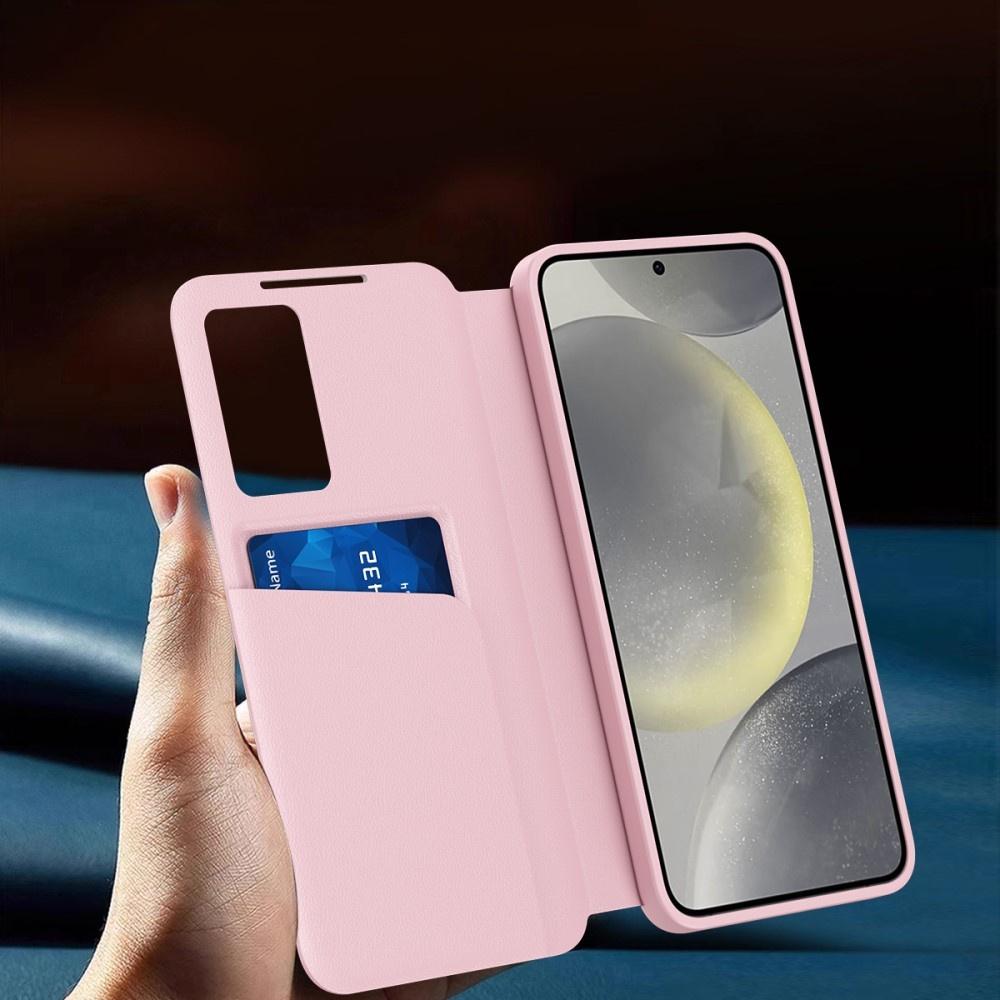 Samsung Galaxy S25+ Plus Smart View Wallet Flip Case, Pink