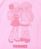YOUHEE Youhee Friends Graphic T-Shirts_Pink