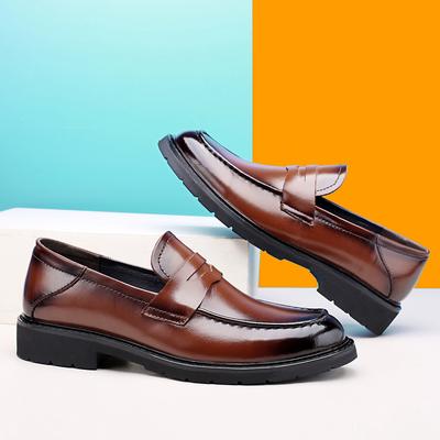 Luxusmarke Herren Freizeitschuhe aus echtem Leder Herren Loafer Slip-On Mokassins Hochwertige Herren Fahrschuhe Formelle Kleidung Flats