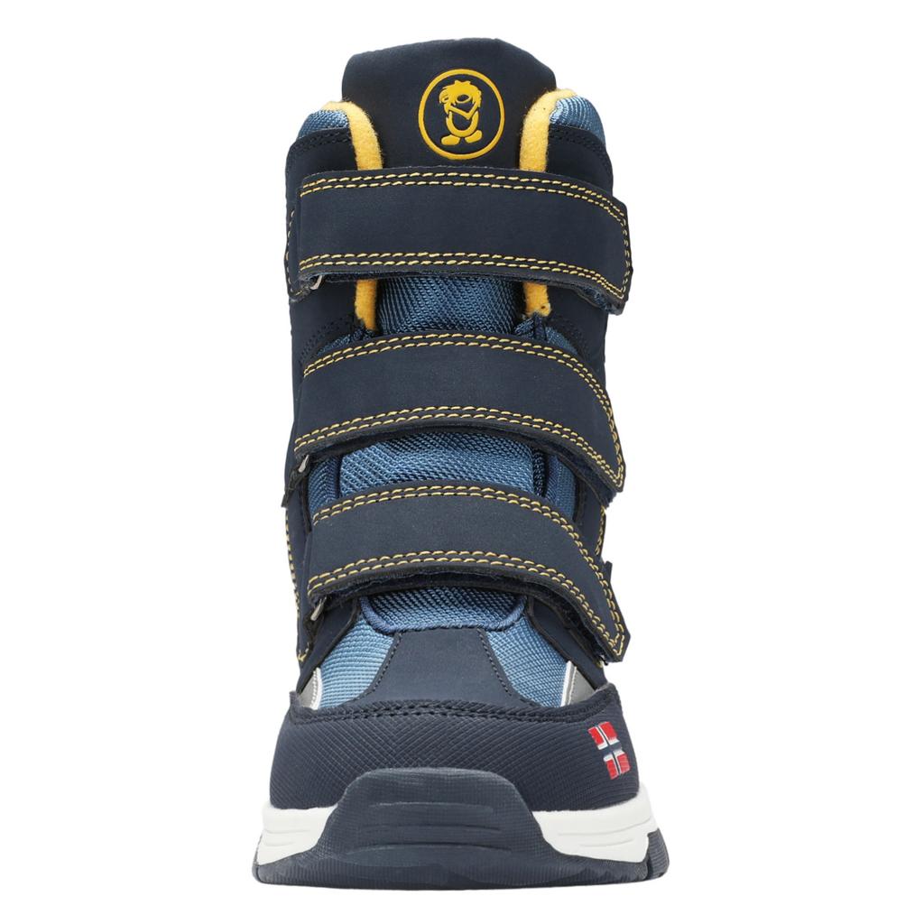 Buty zimowe dziecięce Trollkids Kids Lofoten Winter Boots wysokie wodoodporne niebieskie/granatowe (159-196)