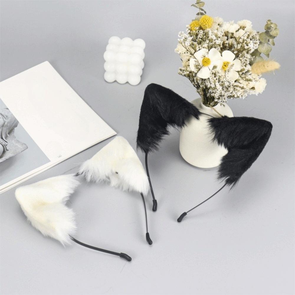 Artificial Cat Ears Headband Furry Lolita Ears Headwear Practical Hair Accessories  Adults