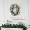 Artificial Christmas Door Wreath 60 CM with Pine Cones and Berry Clusters, LED Lights and Timer, Green