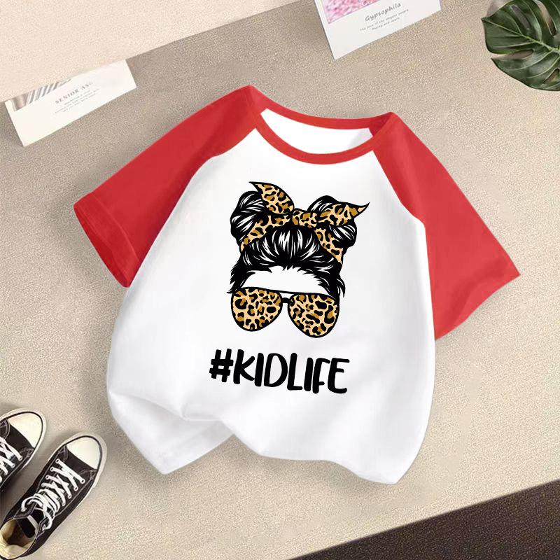 Children's Casual Short-sleeved T-shirt - Summer Girls' Fashion Top