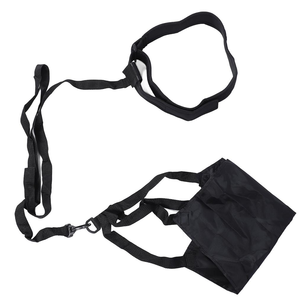 Swim Parachute Resistance Belt Set Nylon PP Anti Loosening Buckle Swimming Parachute Resistance