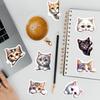 50 Cute Kitten Doodle Stickers Mobile Phone Computer Waterproof Decorative Stickers Creative Cartoon Kitten Stickers