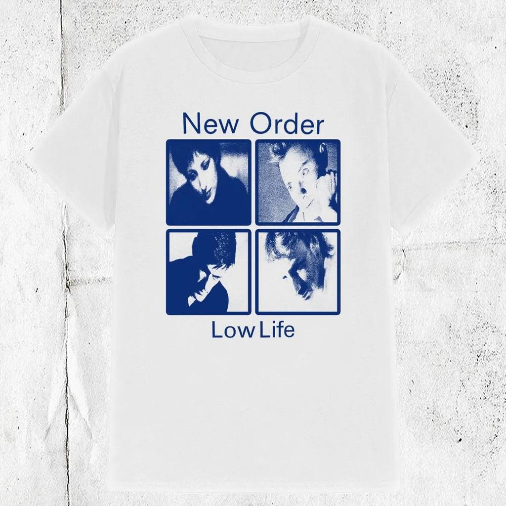 NEW New Order Band Low Life Heavy Cotton White S-5XL T Shirt CM528