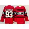 Mens Retro Ice Hockey Jersey Custom Number 71 88 Larkin DeBrincat Datsyuk Cotton Blend Practice Uniform