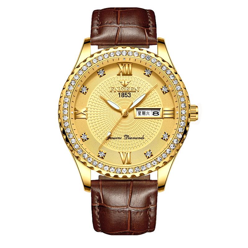 Men's Waterproof Luminous Running Alarm Clock Watch