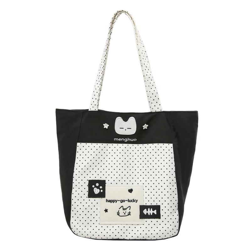 Polar Dot Shoulder Bag Women's Large Capacity Crossbody Bag Student Commuter Book Bag