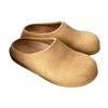Retro bag head half slippers women's autumn new outer wear four seasons platform shoes bread half support single shoes