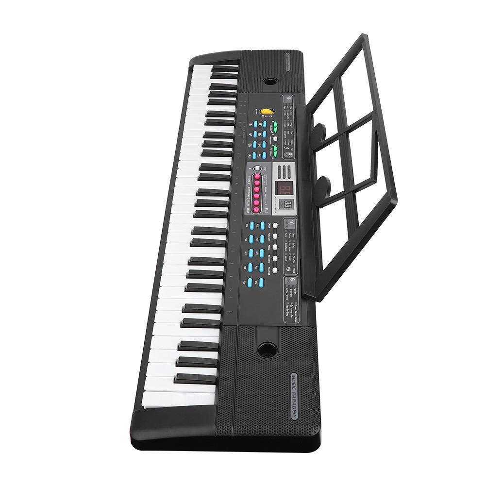 Electronic Keyboard 61 Piano Keys Children Toys Beginner Microphone Musical InstrumentUniversal USB Power Supply