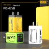 Mecha Style PD240W Fast Charger: 4-USB & 2-Type-C Ports, Compatible with Apple & Huawei Devices