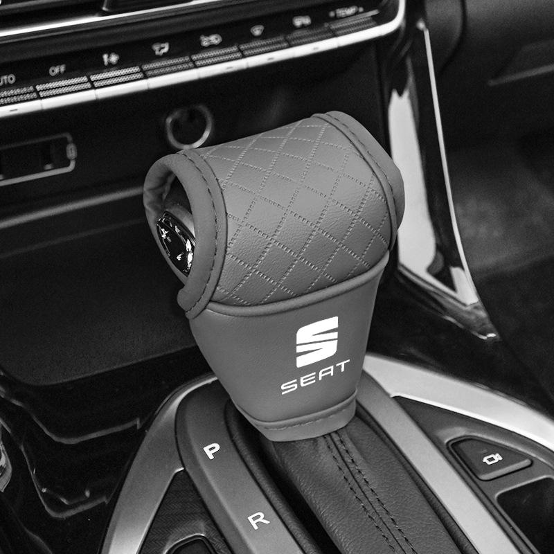 Rldf3 Fundas Antideslizantes de Cuero para Palanca de Cambios de Coche para SEAT Toledo Leon Exeo Mk3 Mk2 Ateca Altea Bolero Salsa