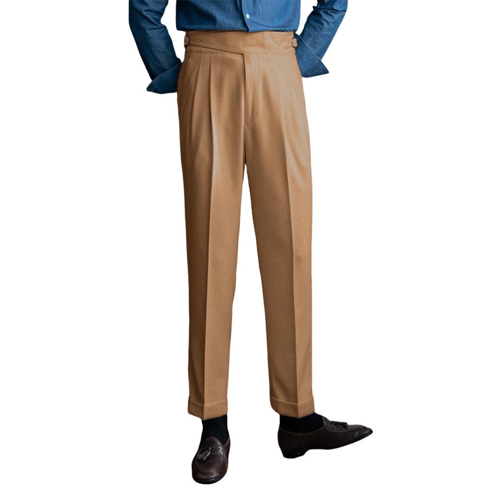 Męskie spodnie casualowe Klasyczne spodnie wizytowe w stylu włoskim Neapol Spodnie biznesowe Męskie