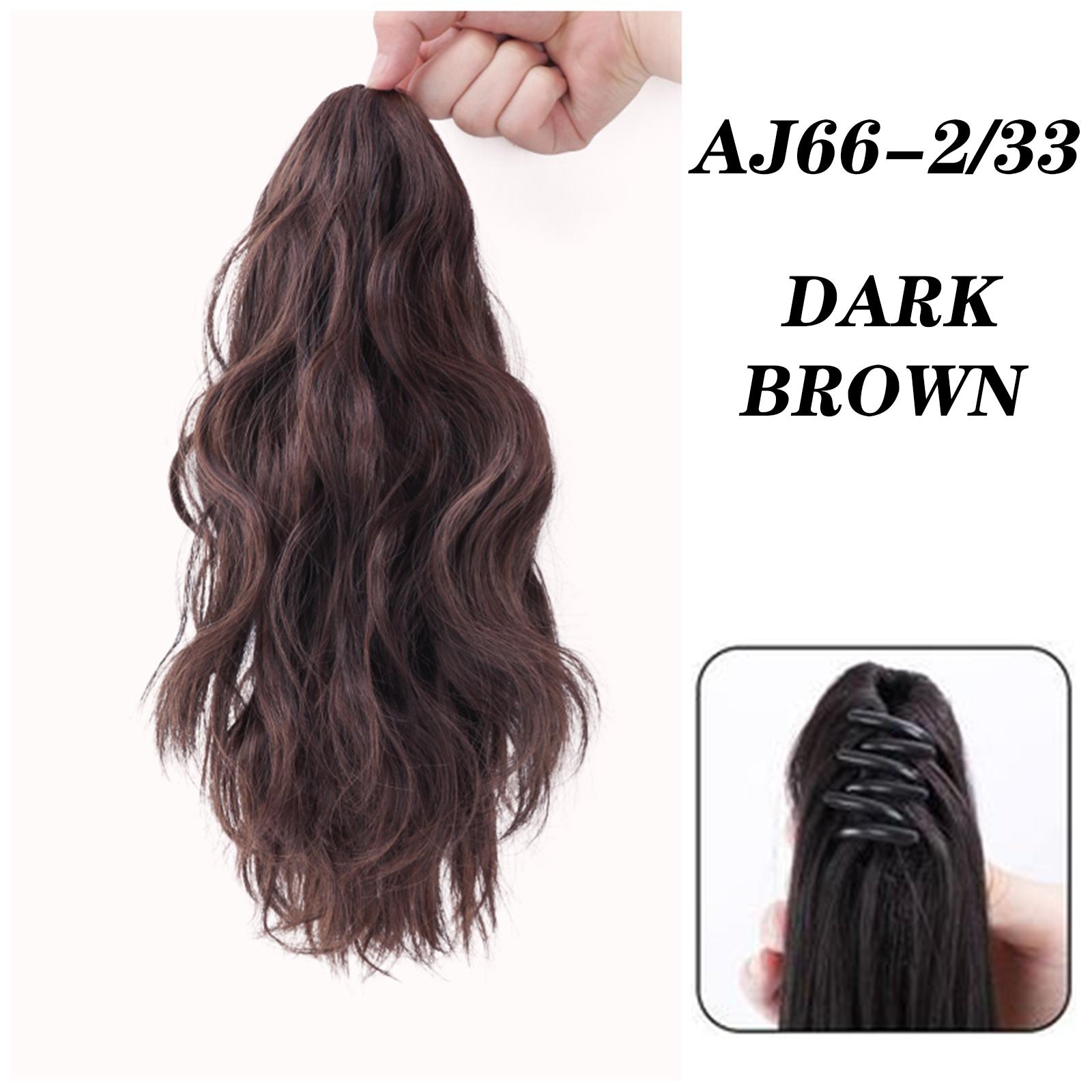 

Bybrana клипса на конском хвосте с водной рябью, черный, коричневый, конский хвост, высокотемпературный шелковый синтетический парик для конского хвоста