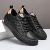 Mode Herren Board Schuhe aus echtem Leder Hohe Qualität und vielseitige weiße Stile Freizeit Outdoor Sport Täglich Jugendlicher Erwachsener Büro Schuhe