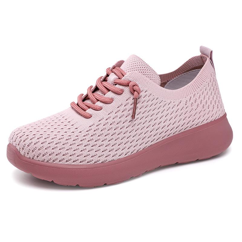 Shoes Women's Shoes Versatile New Soft-soled Casual Single Shoes Fashion Trend Mesh Breathable Couple Sports Shoes