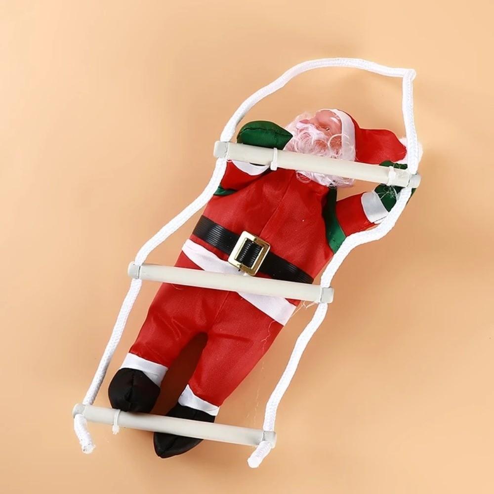 Merry Christmas 25cm Christmas Climbing Ladder Rope Hanging Christmas Theme Xmas Hanging Pendant Santa Claus Gift