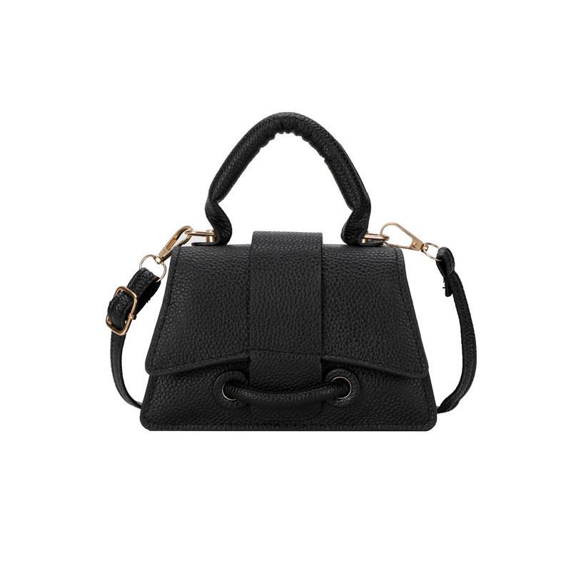 Stylish Pu Leather Shoulder Bag For Women Small Square Bag With Flap Cover Design