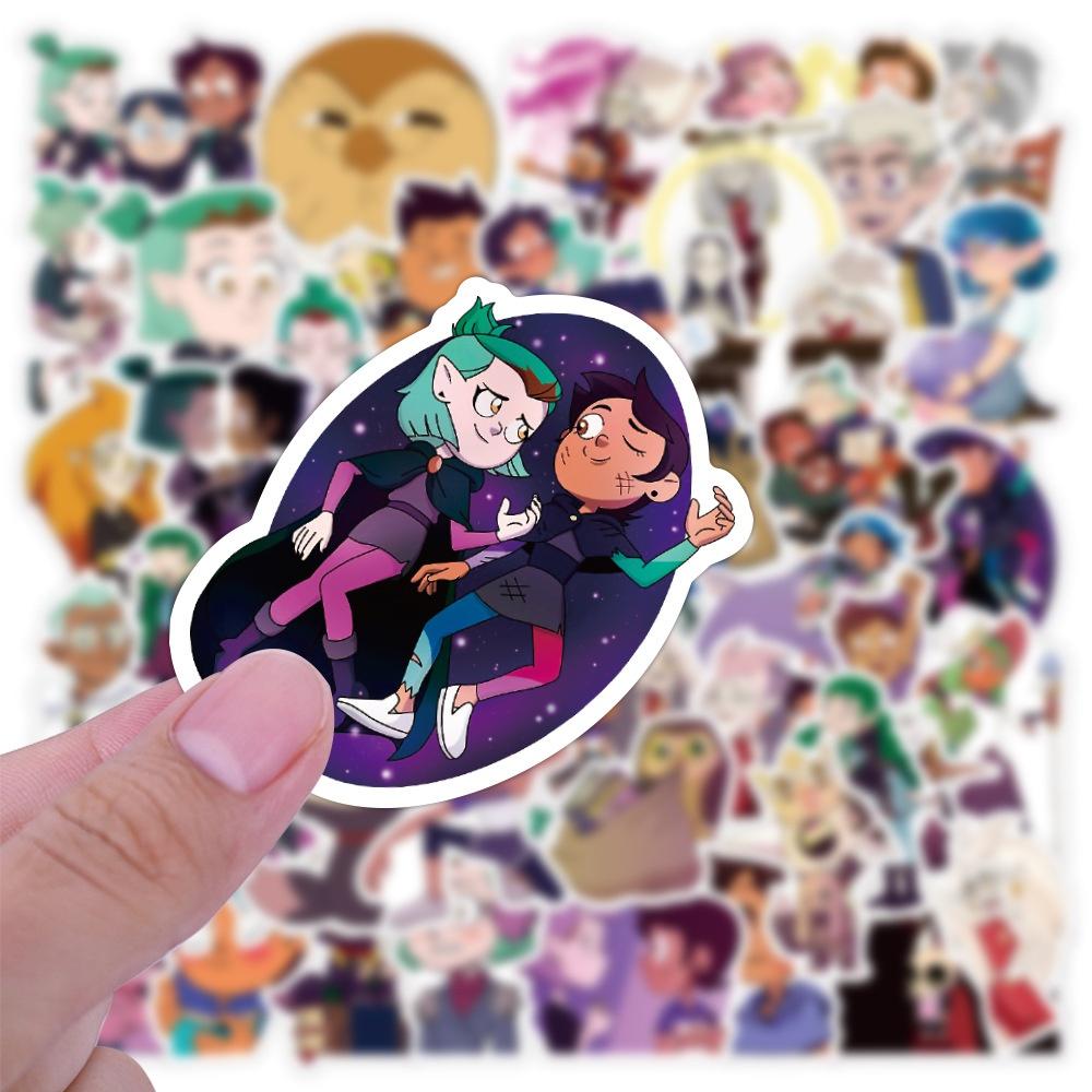 10/50Pcs Cartoon Animated The Owl House Stickers Graffiti Stickers for DIY Luggage Laptop Skateboard Motorcycle Bicycle Stickers