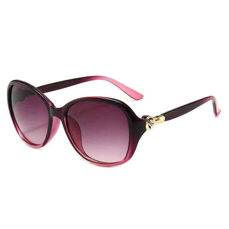 Sunglasses Women'S High-End Sense Diamond-Encrusted Sunglasses Shading Summer Korean Tide Fashion Elegant Stall Retro Big
