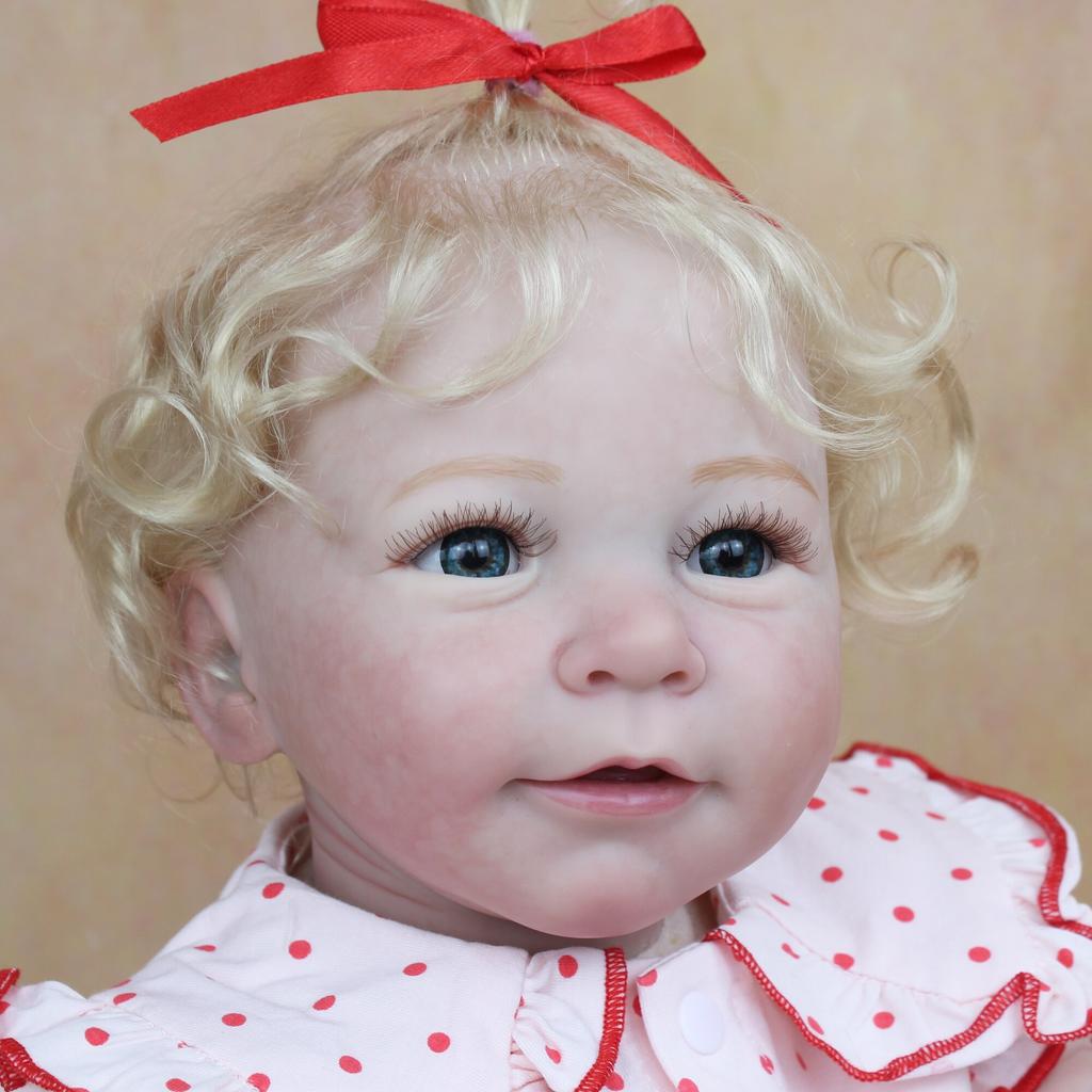 BZDOLL 55CM 3D-Paint Skin Soft Silicone Reborn Baby Doll Toy For Girl Lifelike Princess Toddler Lisa Bebe Dress Up Boneca Gift