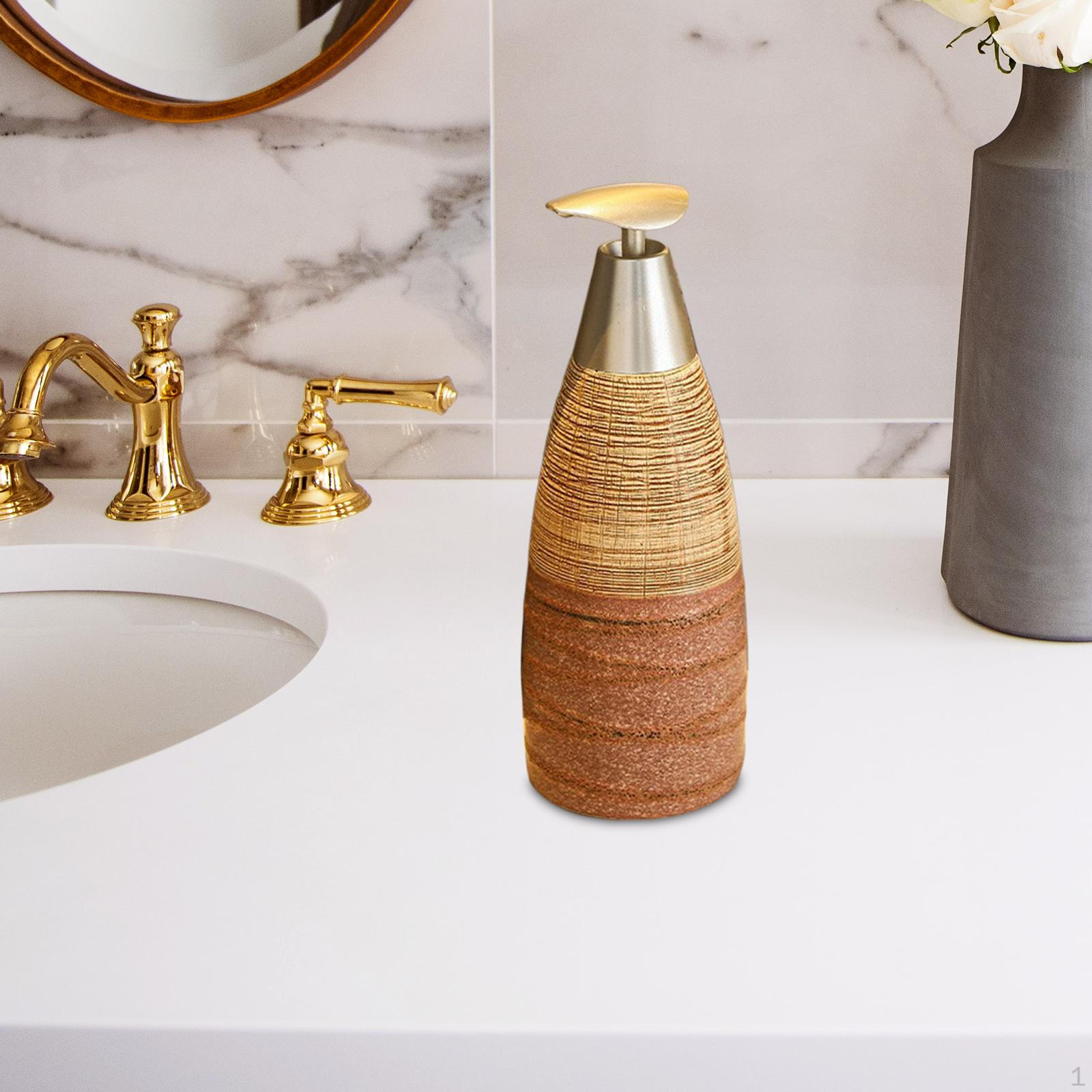 

Chic Ceramic Soap Dispenser - Contemporary Addition for Home And Bath Style G