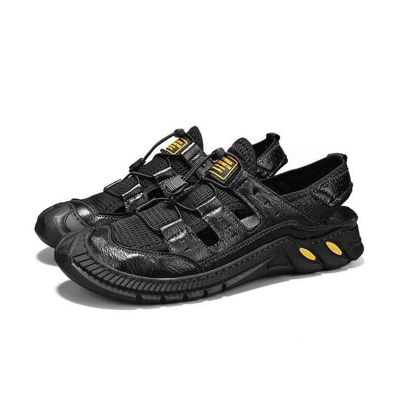 Fashion Summer Men's New Casual Shoes Hollow and Breathable Outdoor Beach Sandals Versatile Non-slip Slip-on Men's Casual Sports Shoes