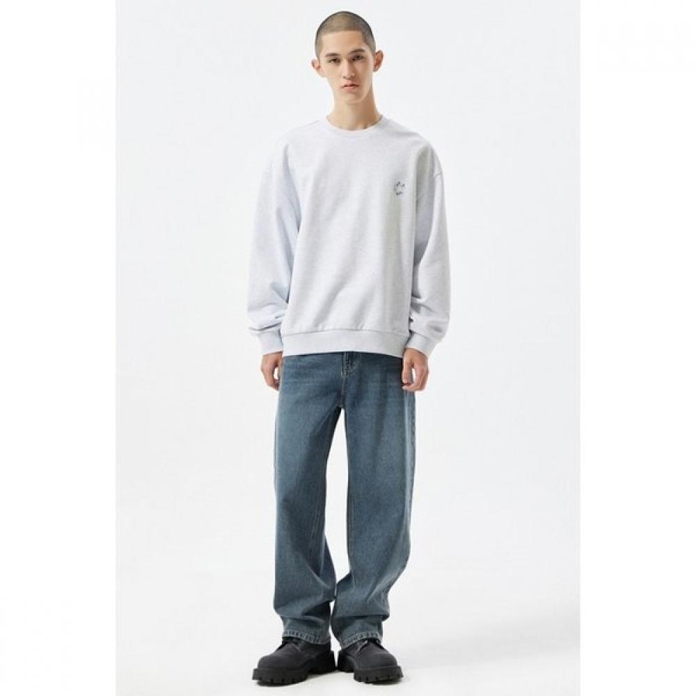 Customellow Grey Graphic Sweatshirt Cwtas25116gyx